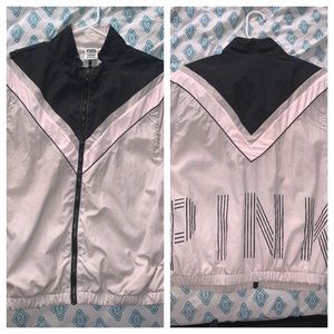 pink windbreaker